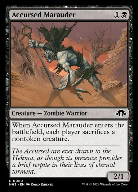 Accursed Marauder, Magic card MH3 80 — Modern Horizons 3 set
