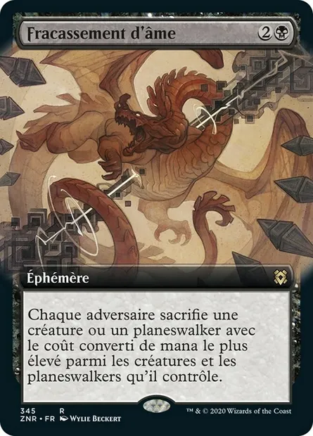 Fracassement d'âme, carte Magic ZNR 345 — extension Renaissance de Zendikar