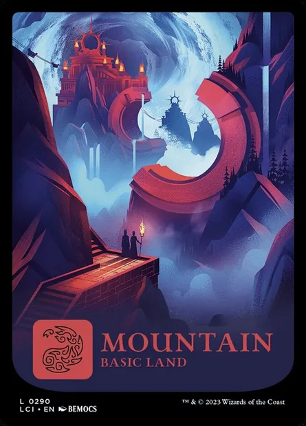 Mountain, Magic card LCI 290 — The Lost Caverns of Ixalan set