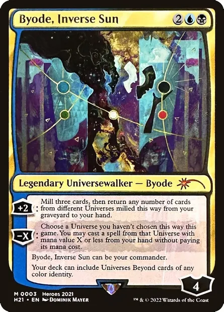Byode, Inverse Sun, carte Magic PH21 3 — extension 2021 Heroes of the Realm