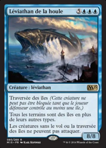 Léviathan de la houle, carte Magic M15 80 — extension Magic 2015