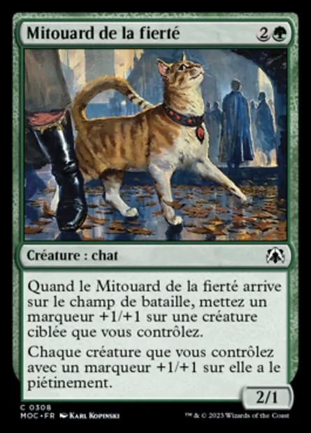 Mitouard de la fierté, carte Magic MOC 308 — extension March of the Machine Commander