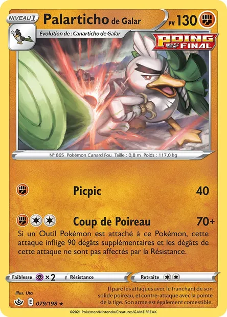Palarticho de Galar, carte Pokémon CRE 79 — extension Règne de Glace