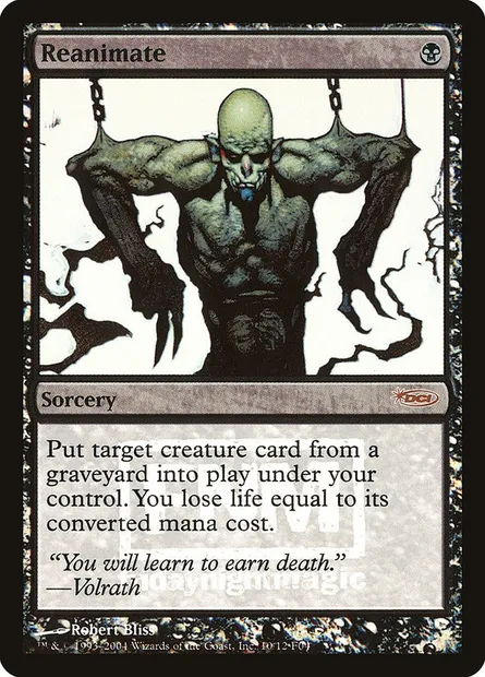 Reanimate, Magic card F04 10 — Friday Night Magic 2004 set