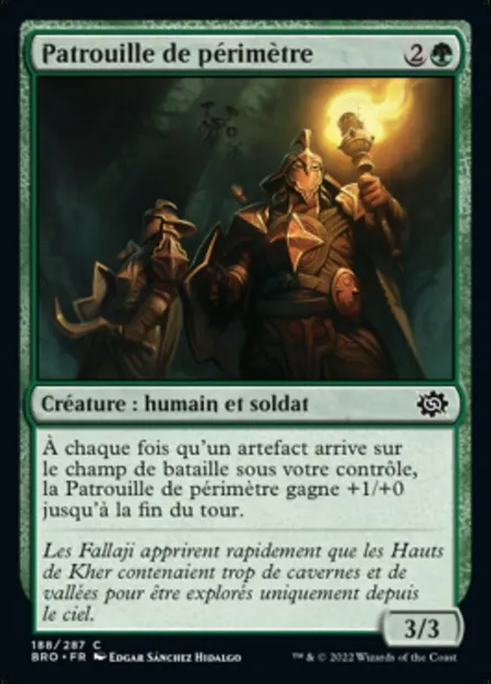 Patrouille de périmètre, carte Magic BRO 188 — extension La Guerre Fratricide