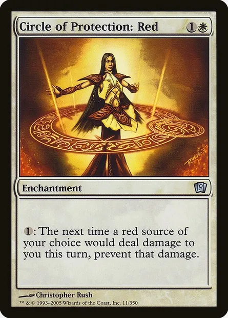 Circle of Protection: Red, Magic card 9ED 11★ — Ninth Edition set