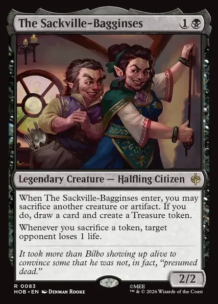 The Sackville-Bagginses, Magic card HOB 83 — The Hobbit set