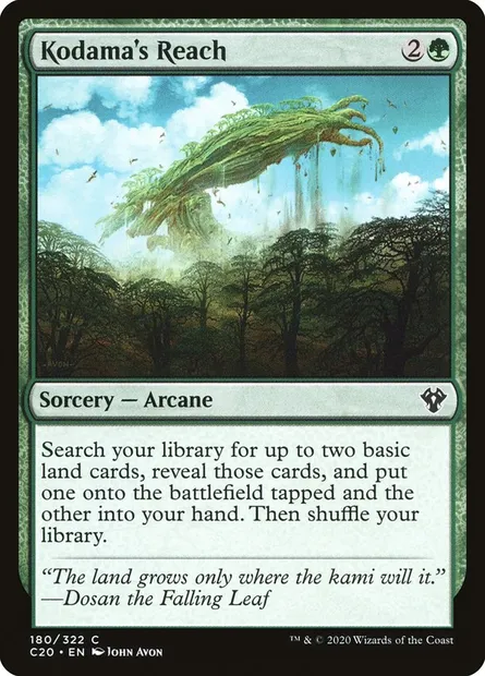 Kodama's Reach, Magic card C20 180 — Commander 2020 set