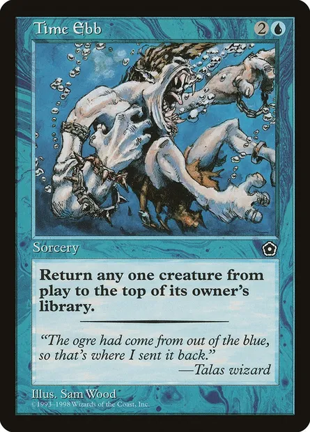 Time Ebb, Magic card P02 57 — Portal Second Age set