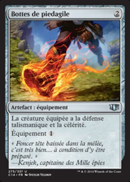 Bottes de piedagile, carte Magic C14 275 — extension Commander 2014