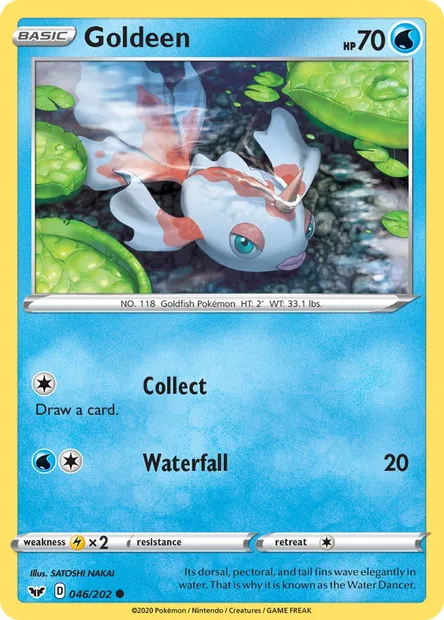 Goldeen, Pokémon card SSH 46 — Sword & Shield set