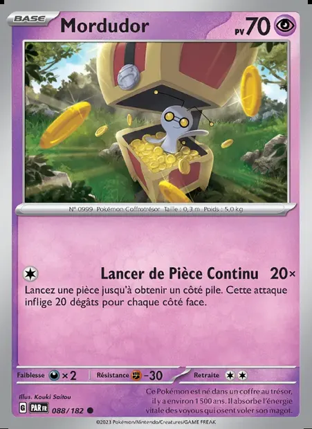 Mordudor, carte Pokémon PAR 088 — extension Faille Paradoxe