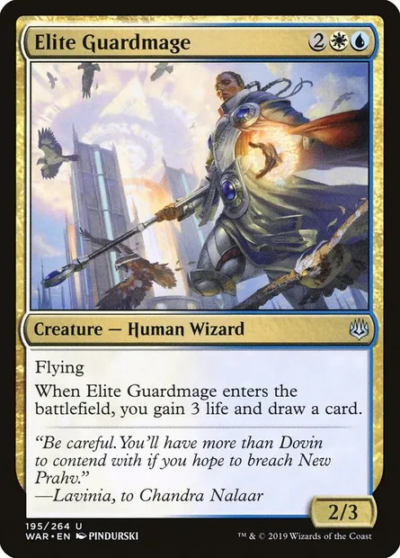 Elite Guardmage, Magic card WAR 195 — War of the Spark set