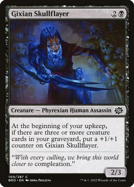 Gixian Skullflayer, Magic card BRO 100 — The Brothers' War set