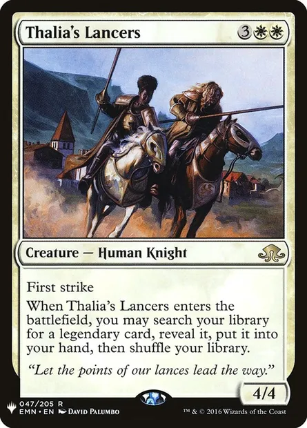 Thalia's Lancers, Magic card PLST EMN-47 — The List set