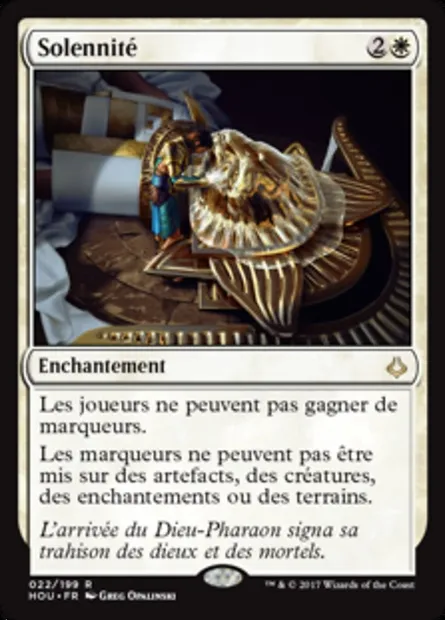 Solennité, carte Magic HOU 22 — extension L’âge de la destruction