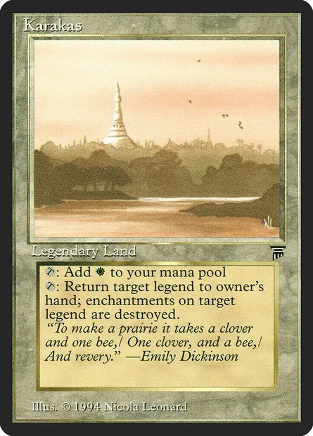 Karakas, Magic card LEG 303 — Legends set