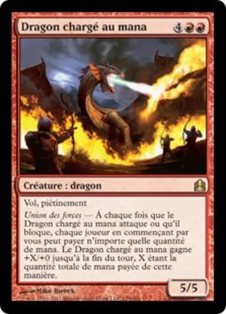 Dragon chargé au mana, carte Magic CMD 129 — extension Commander 2011