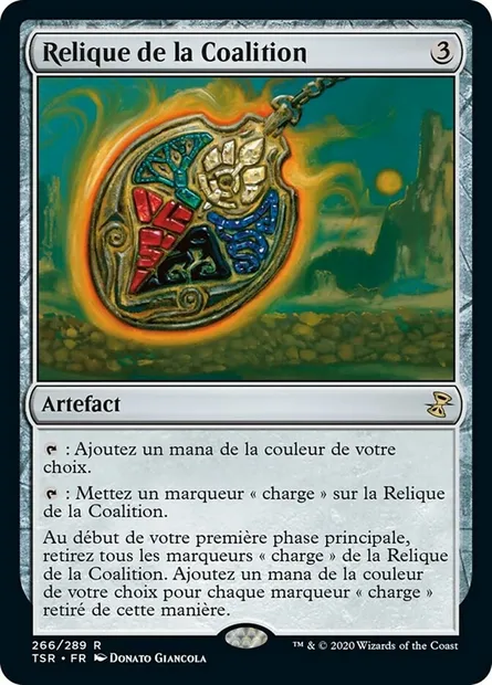 Relique de la Coalition, carte Magic TSR 266 — extension Spirale Temporelle Remastered