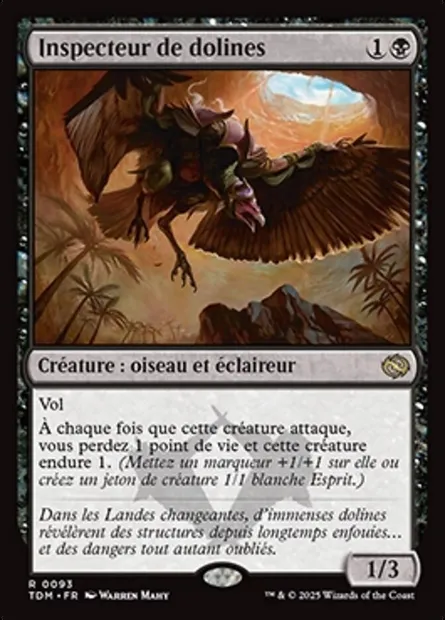 Inspecteur de dolines, carte Magic TDM 93 — extension Tarkir: Dragonstorm