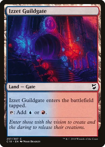 Izzet Guildgate, Magic card C18 257 — Commander 2018 set