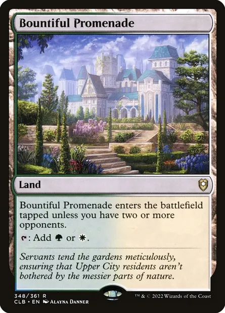 Bountiful Promenade, Magic card CLB 348 — Commander Legends: Battle for Baldur's Gate set