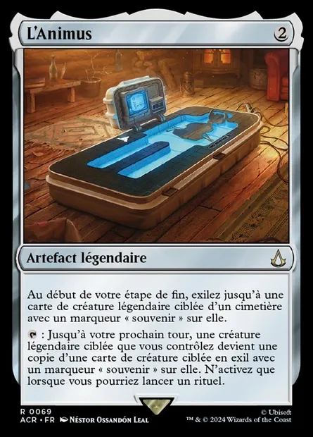 L'Animus, carte Magic ACR 69 — extension Assassin's Creed