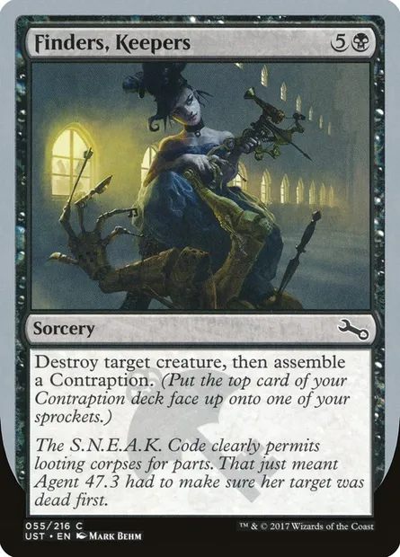 Finders, Keepers, Magic card UST 55 — Unstable set