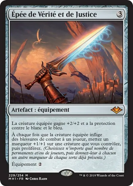 Épée de Vérité et de Justice, carte Magic MH1 229 — extension Horizons du Modern