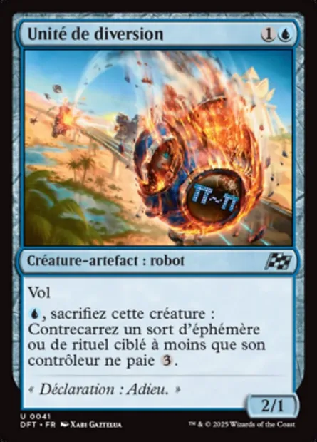 Unité de diversion, carte Magic DFT 41 — extension Aetherdrift
