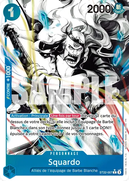 Squardo, carte One Piece ST22-007 — extension ACE ET NEWGATE