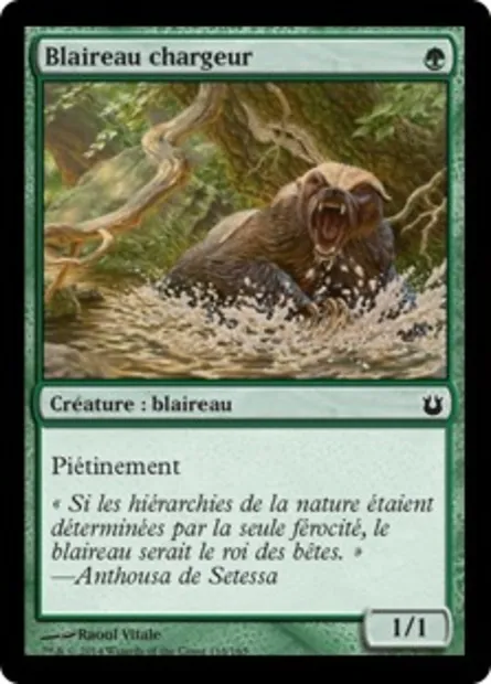Blaireau chargeur, carte Magic BNG 118 — extension Créations divines