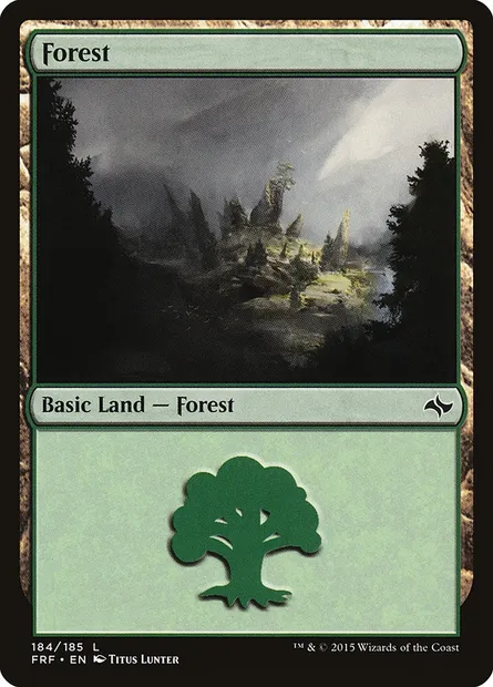 Forest, Magic card FRF 184 — Fate Reforged set