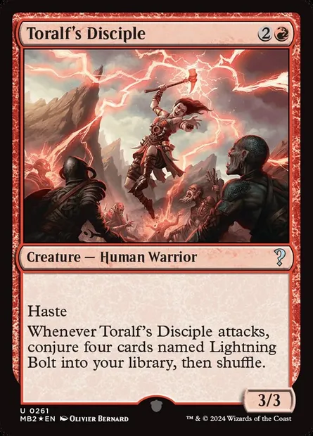 Toralf's Disciple, Magic card MB2 261 — Mystery Booster 2 set