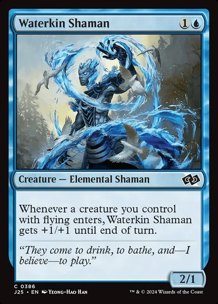Waterkin Shaman, Magic card J25 386 — Foundations Jumpstart set