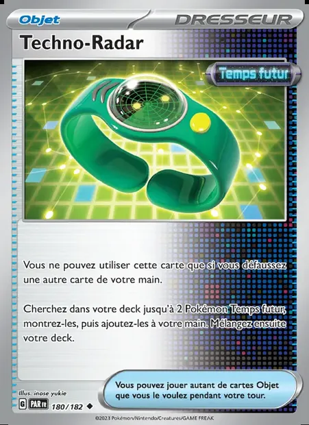 Techno-Radar, carte Pokémon PAR 180 — extension Faille Paradoxe