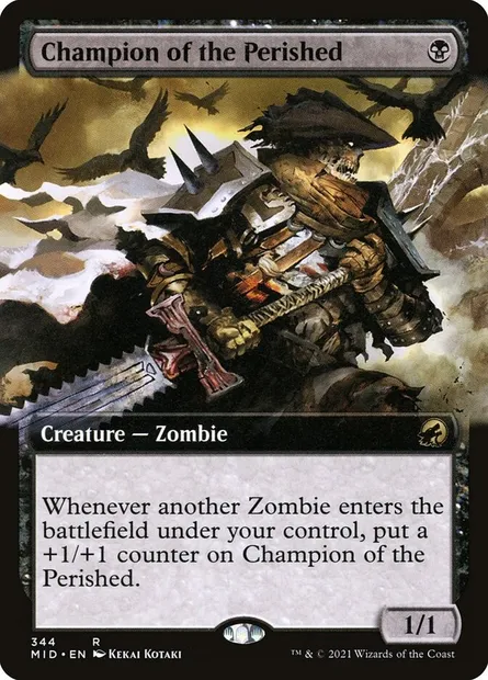 Champion of the Perished, Magic card MID 344 — Innistrad: Midnight Hunt set