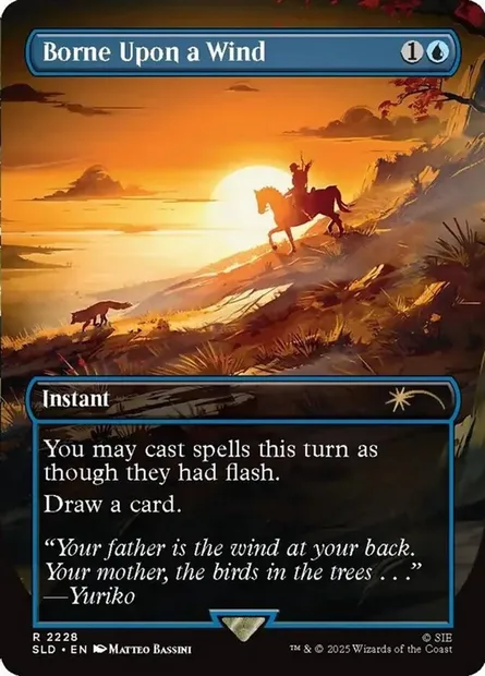 Borne Upon a Wind, Magic card SLD 2228 — Secret Lair Drop set