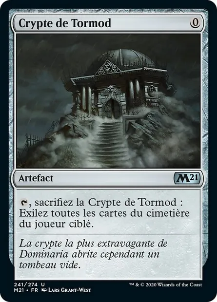Crypte de Tormod, carte Magic M21 241 — extension Core Set 2021