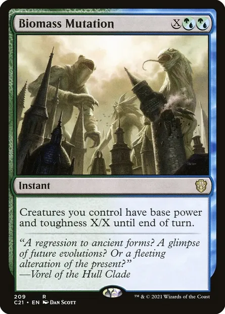 Biomass Mutation, Magic card C21 209 — Commander 2021 set