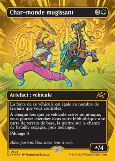 Char-monde mugissant, carte Magic DFT 528 — extension Aetherdrift