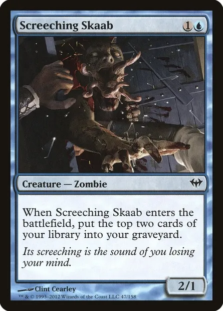 Screeching Skaab, Magic card DKA 47 — Dark Ascension set