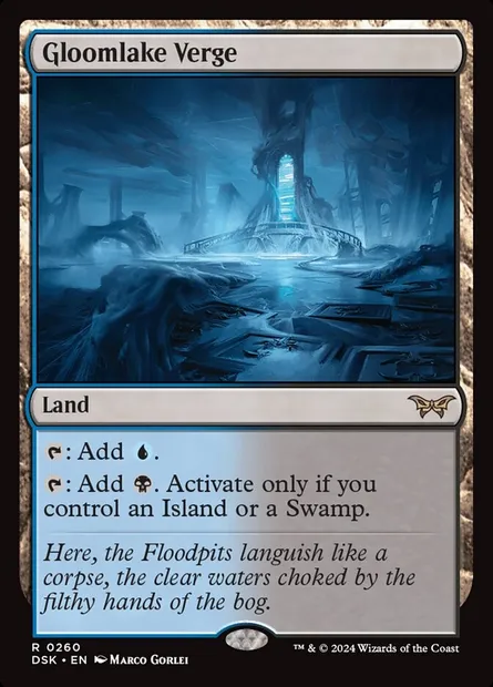 Gloomlake Verge, Magic card DSK 260 — Duskmourn: House of Horror set