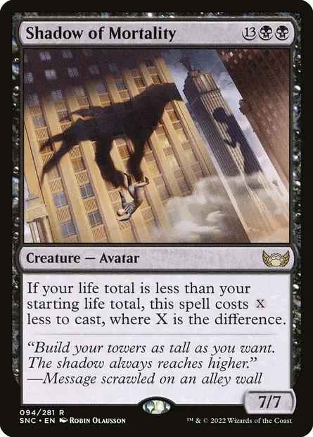 Shadow of Mortality, Magic card SNC 94 — Streets of New Capenna set