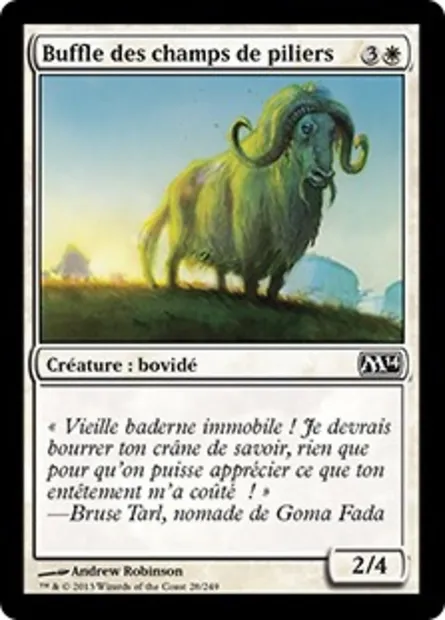 Buffle des champs de piliers, carte Magic M14 28 — extension Magic 2014