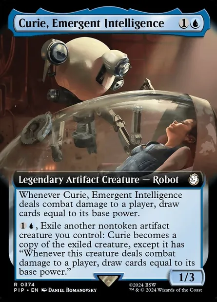Curie, Emergent Intelligence, Magic card PIP 374 — Fallout set