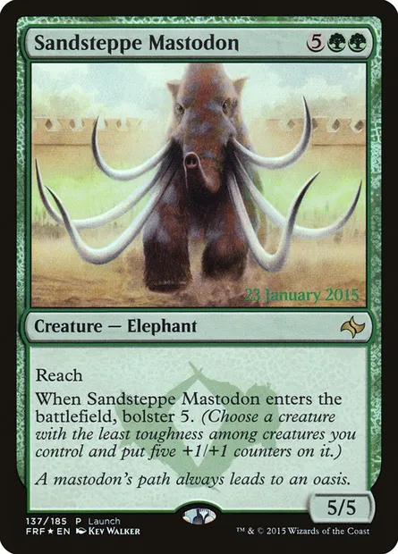 Sandsteppe Mastodon, Magic card PFRF 137 — Fate Reforged Promos set