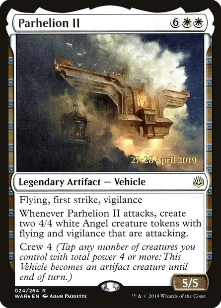 Parhélion II, carte Magic PWAR 24s — extension War of the Spark Promos