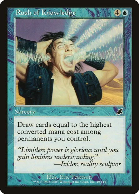 Rush of Knowledge, Magic card SCG 49 — Scourge set