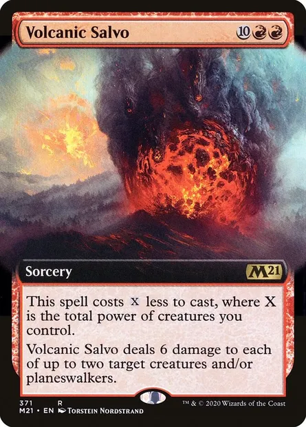 Volcanic Salvo, Magic card M21 371 — Core Set 2021 set